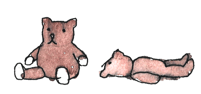 Illustration av två nalle-björnar