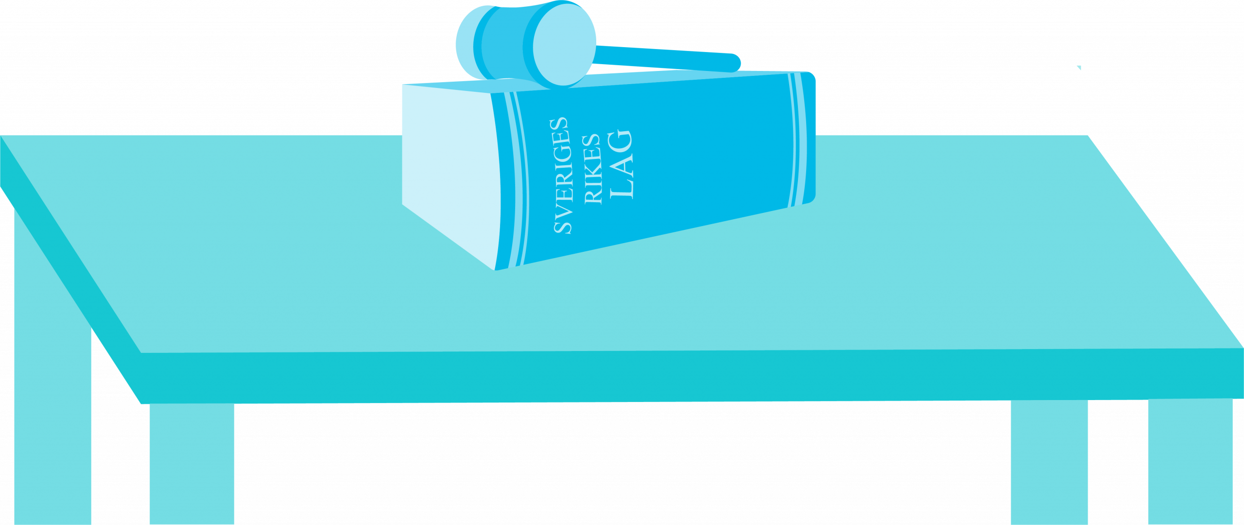 Bord där det ligger en lagbok och ordförandeklubba.